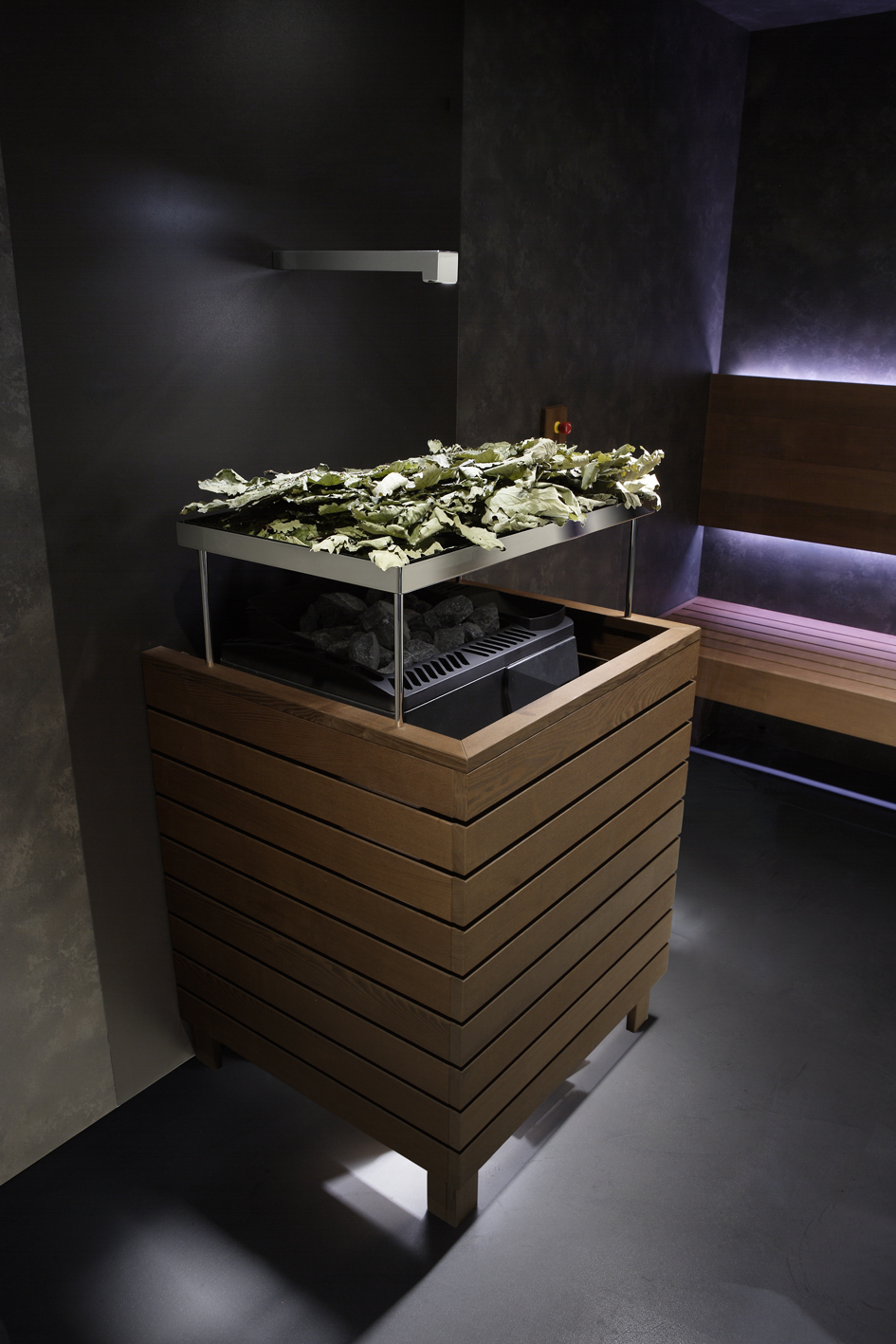 Visuale interna sauna Bio